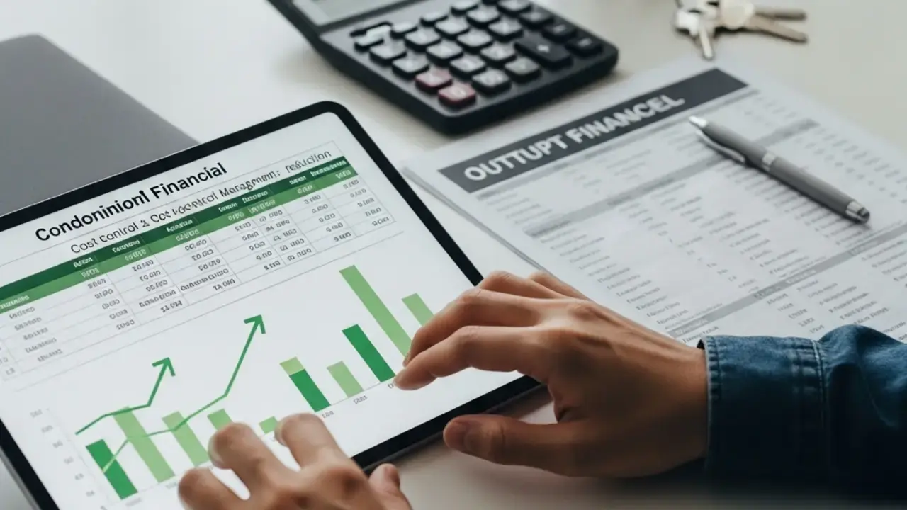Homem analisando controles financeiros e gestão de custos em condomínio para melhor administração